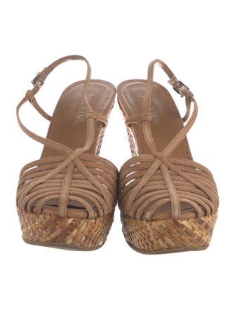 Prada Leather Colorblock Pattern Slingback Pumps