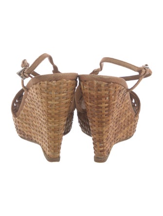 Prada Leather Colorblock Pattern Slingback Pumps