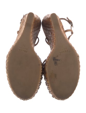 Prada Leather Colorblock Pattern Slingback Pumps