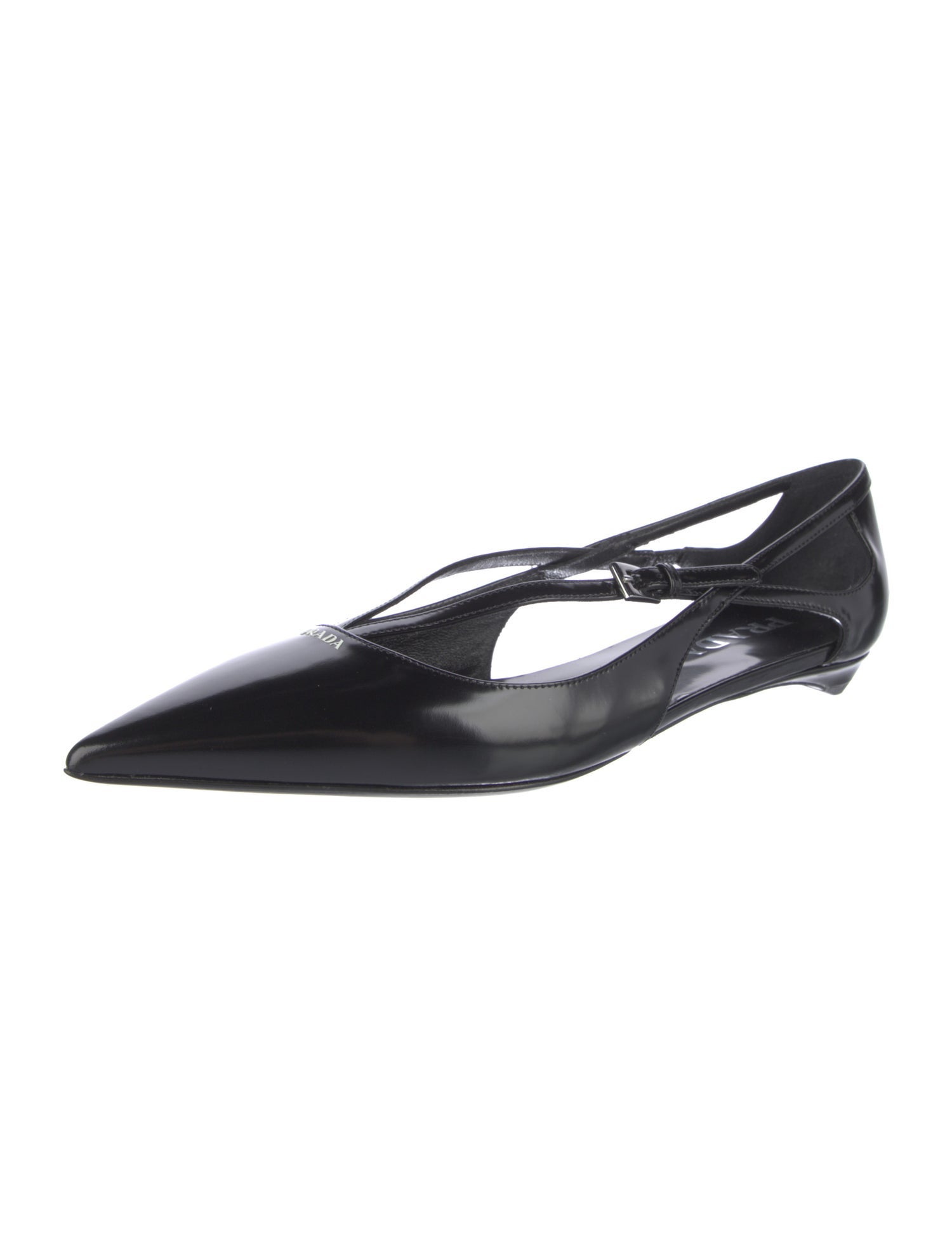 Prada Leather Ballet Flats