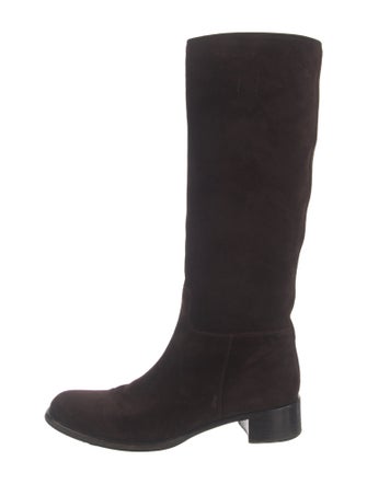 Prada Suede Riding Boots