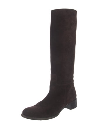Prada Suede Riding Boots