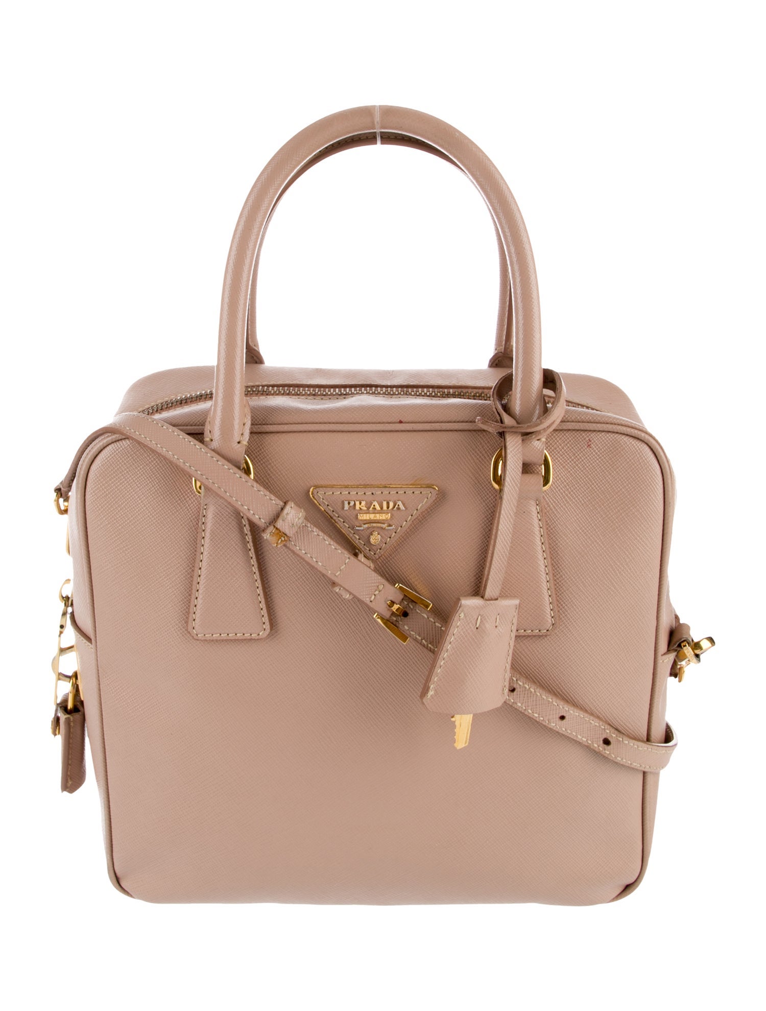 Prada Saffiano Leather Bauletto