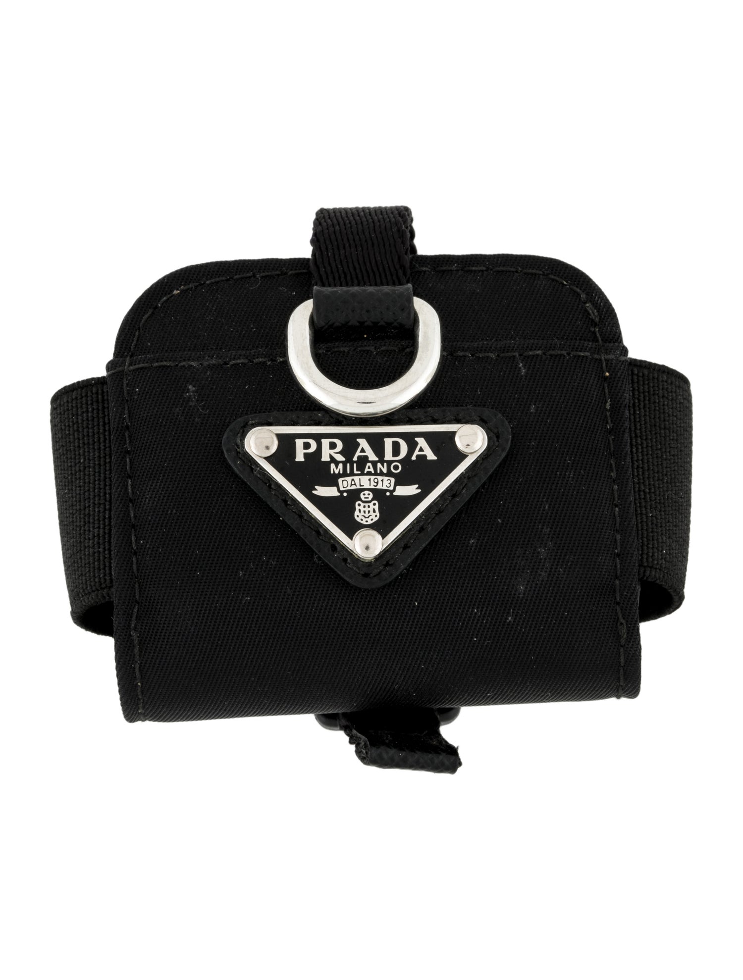 Prada Mini Nylon Clip On Pouch