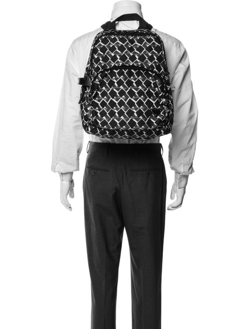 Prada Enameled Metal Triangle Backpack