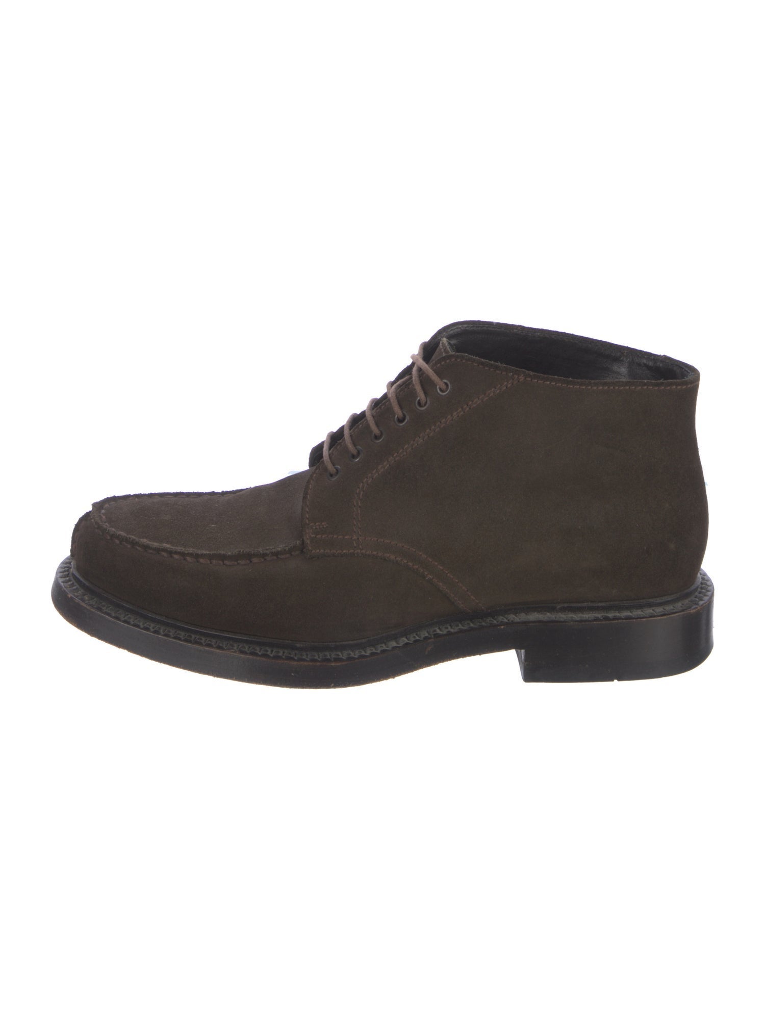 Prada Vintage Suede Lace-Up Boots