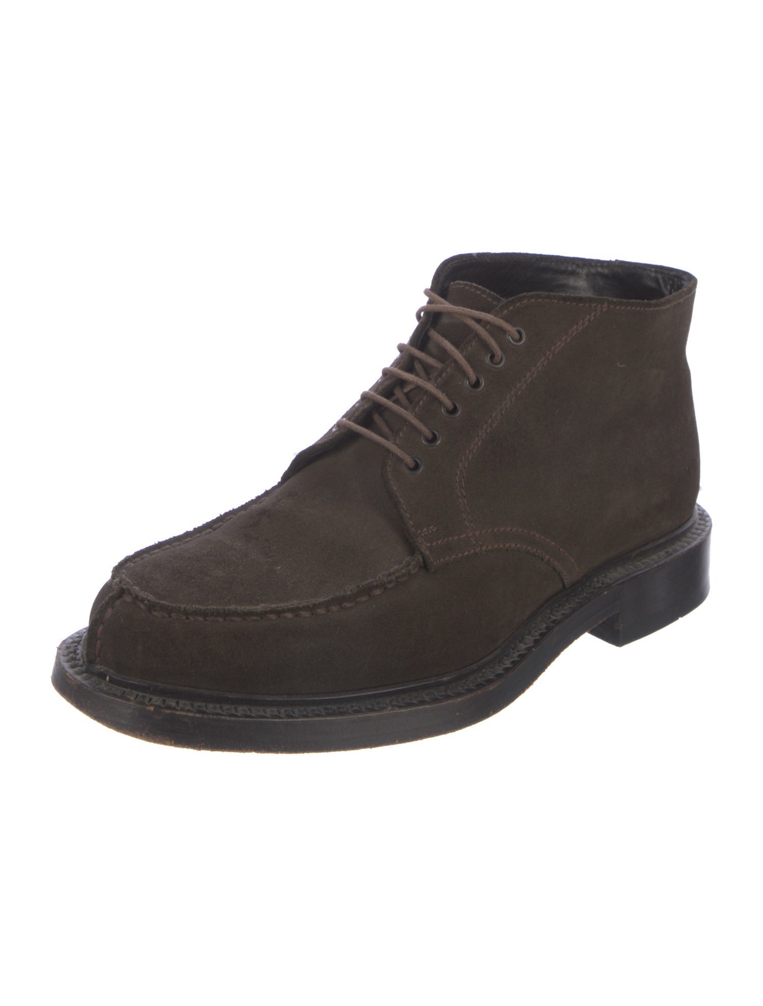 Prada Vintage Suede Lace-Up Boots