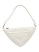 Prada Enameled Metal Triangle Triangle