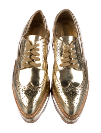 Prada Leather Lasercut Accents Lace-Up Boots