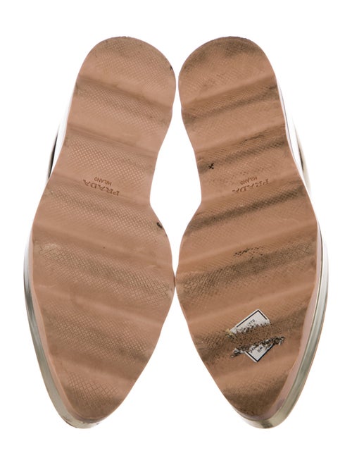 Prada Leather Lasercut Accents Lace-Up Boots