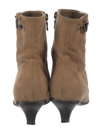 Prada Suede Printed Boots