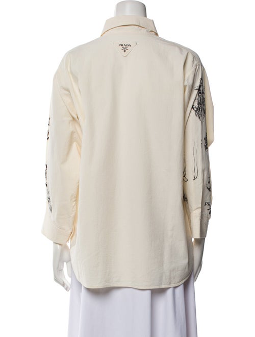 Prada 2022 Long Sleeve Button-Up Top
