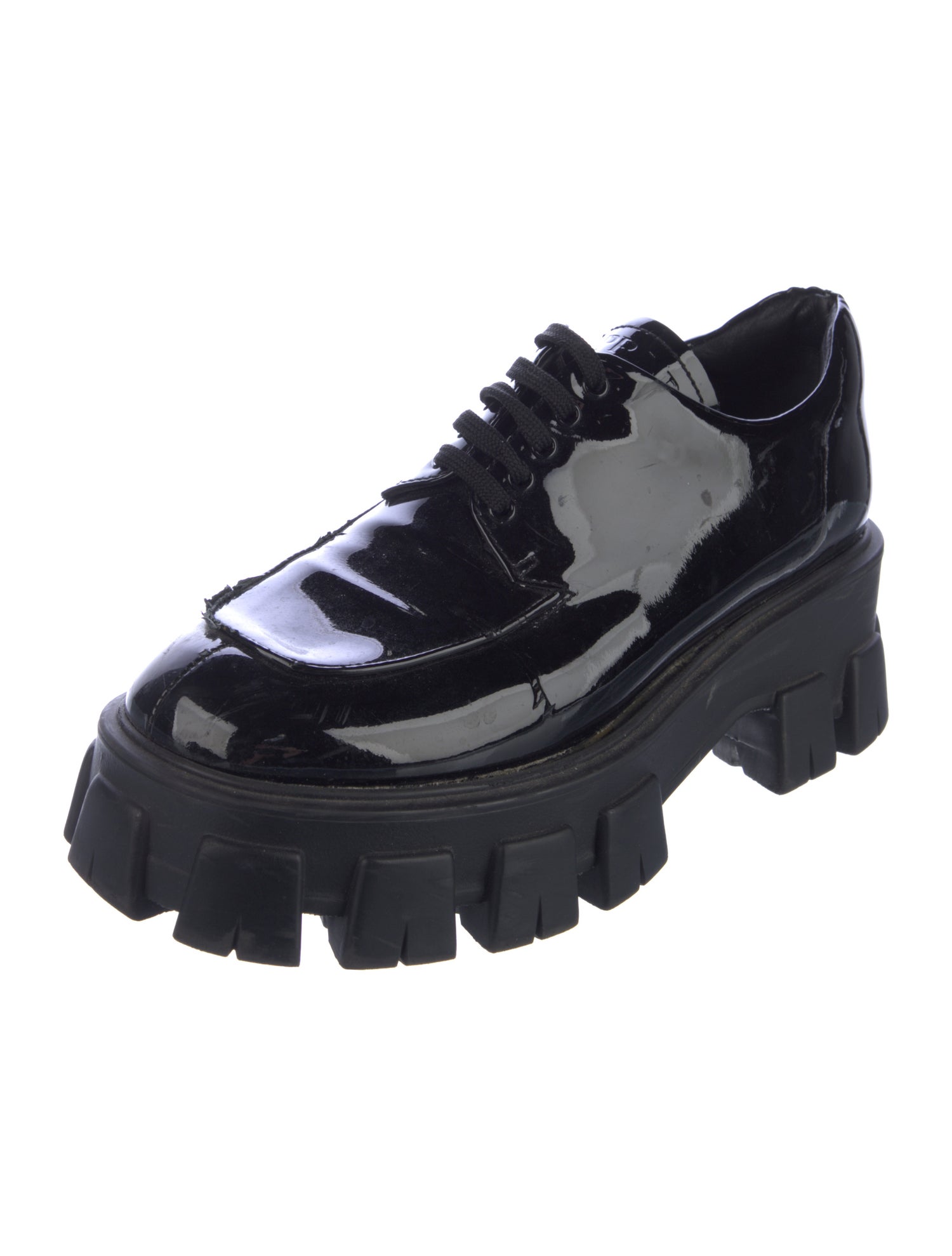 Prada Patent Leather Chunky Sneakers