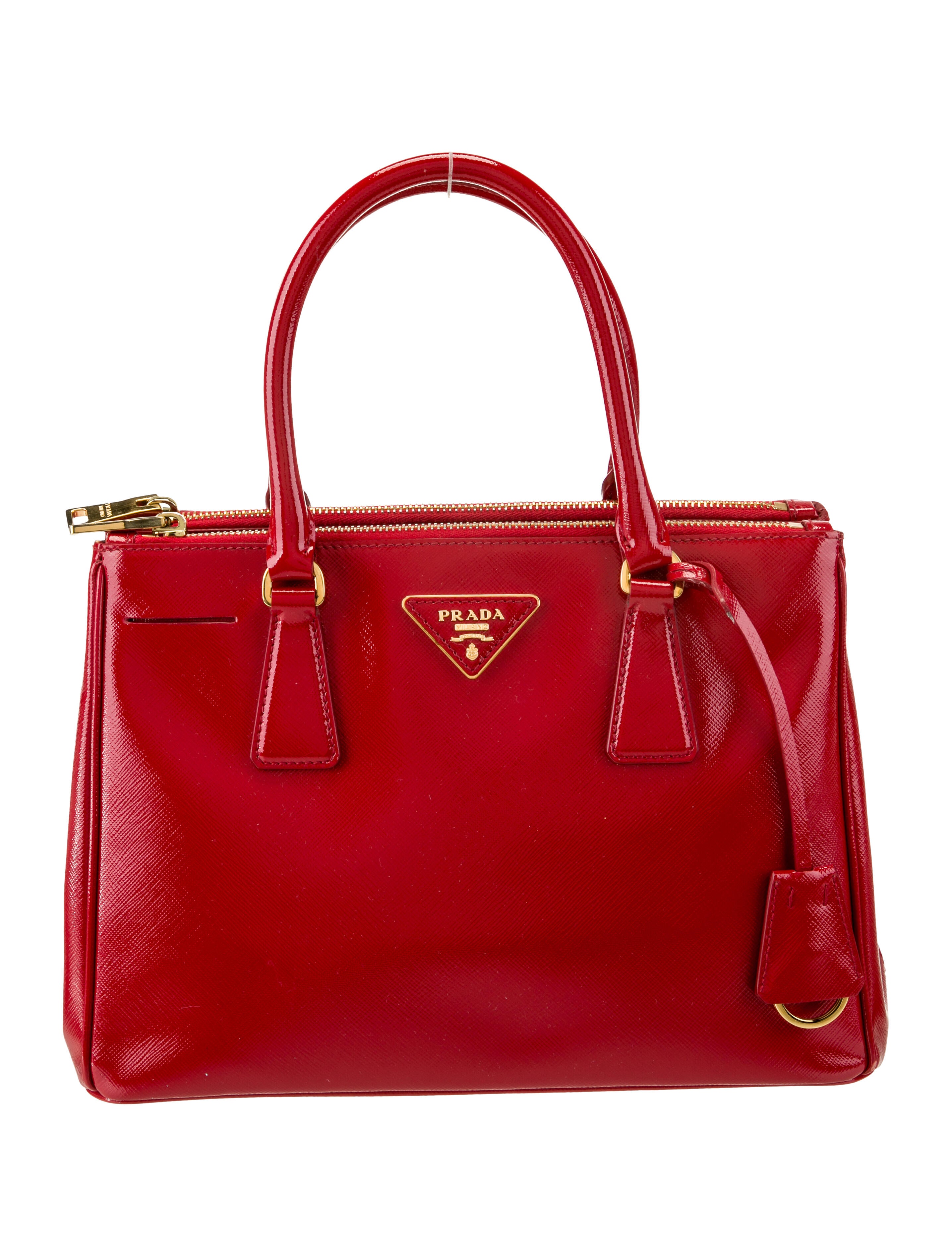 Prada Saffiano Leather Galleria Double Zip