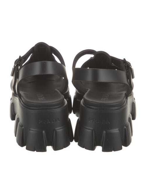 Prada Rubber Slingback Sandals