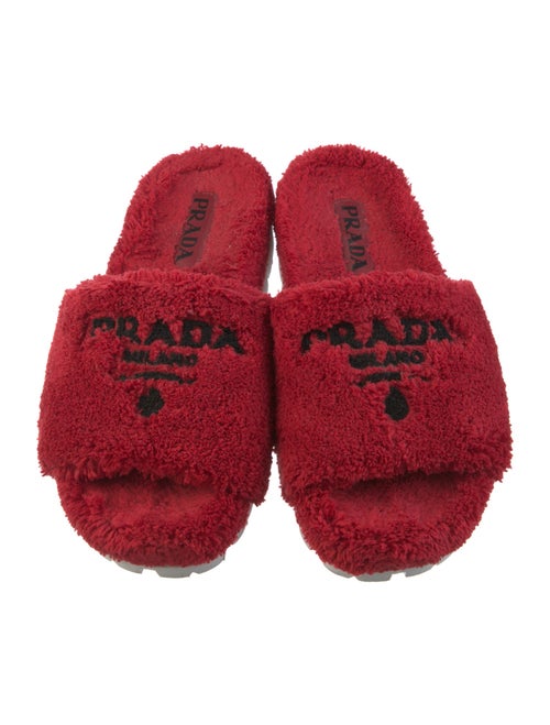 Prada Shearling Slides