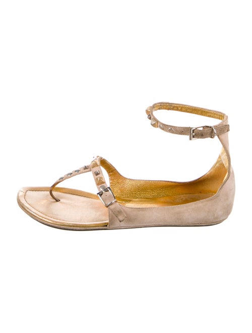 Prada Suede T-Strap Sandals