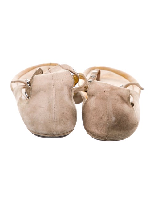 Prada Suede T-Strap Sandals