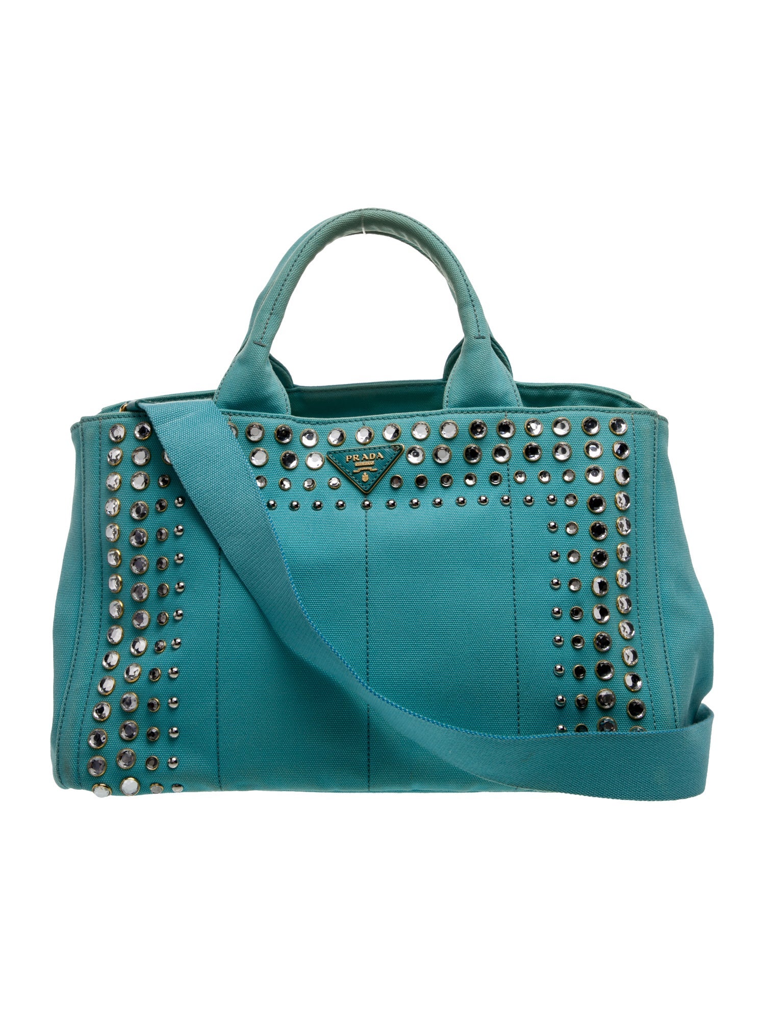 Prada Canvas Shoulder Bag