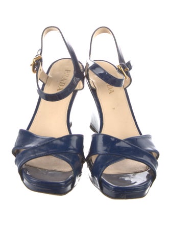 Prada Patent Leather Sandals