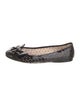 Prada Patent Leather Animal Print Ballet Flats