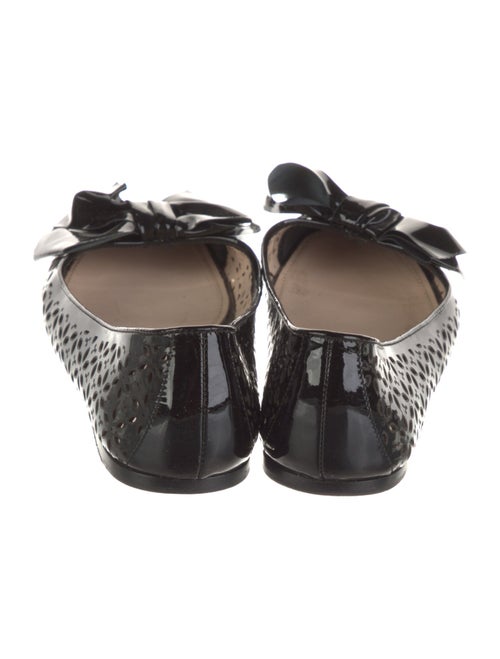 Prada Patent Leather Animal Print Ballet Flats