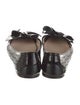 Prada Patent Leather Animal Print Ballet Flats