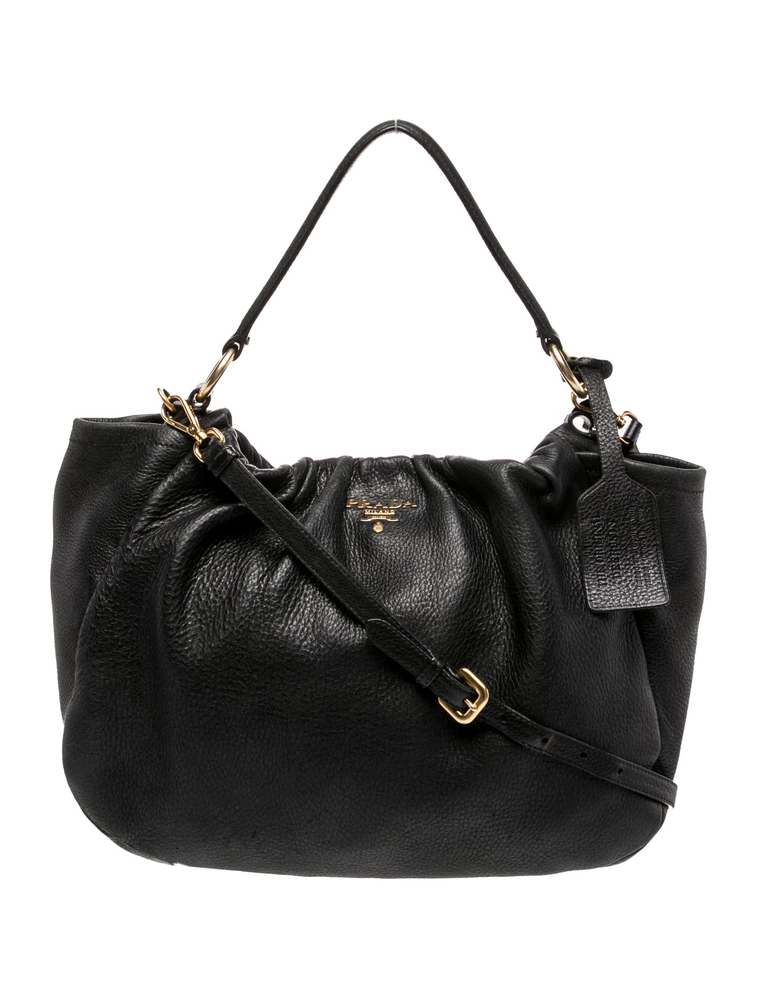 Prada Vitello Daino Leather Cervo Pocket