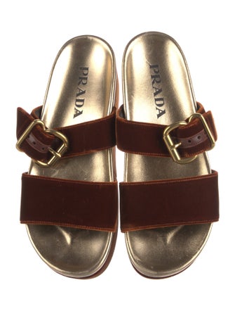 Prada Velvet Slides