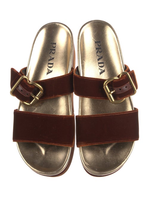 Prada Velvet Slides