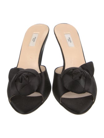 Prada Satin Slides