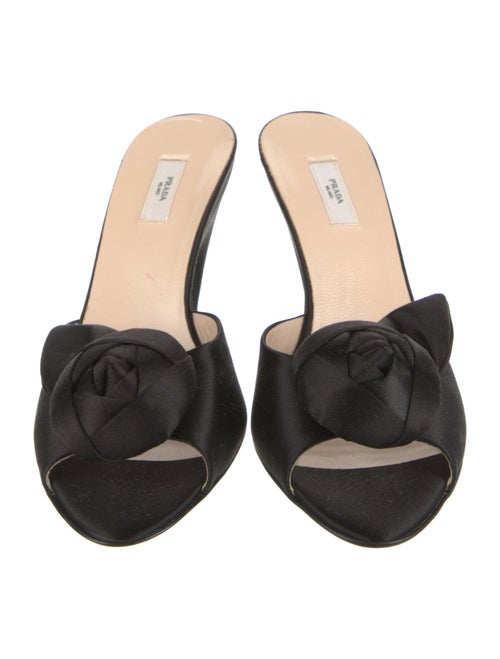 Prada Satin Slides