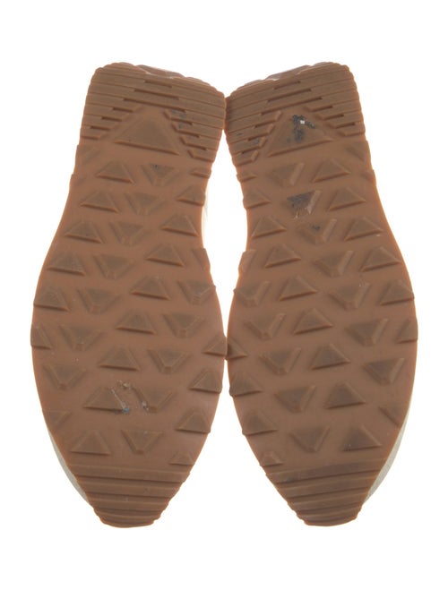 Prada Leather Trim Embellishment Sneakers