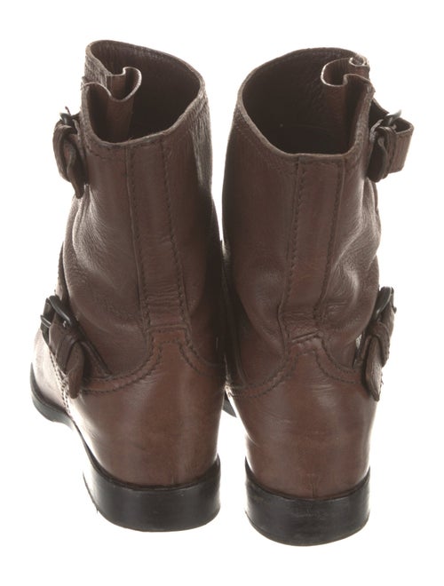 Prada Leather Moto Boots