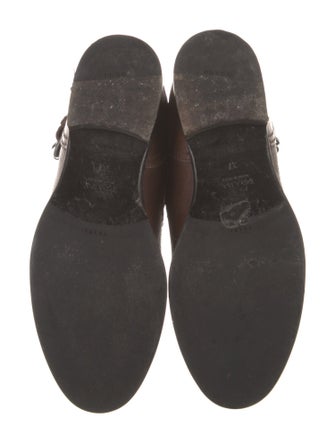 Prada Leather Moto Boots