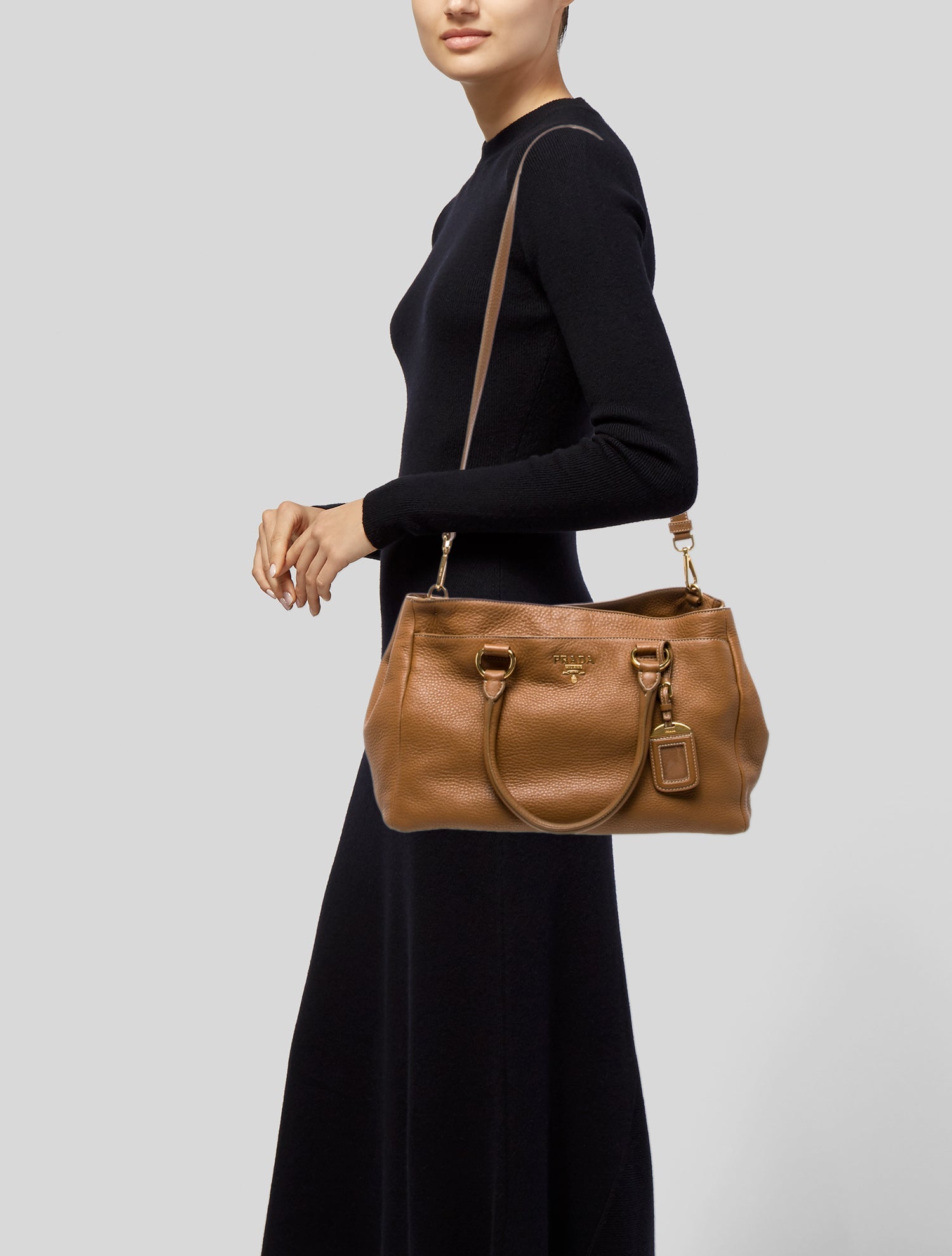 Prada Vitello Daino Leather Shoulder Bag