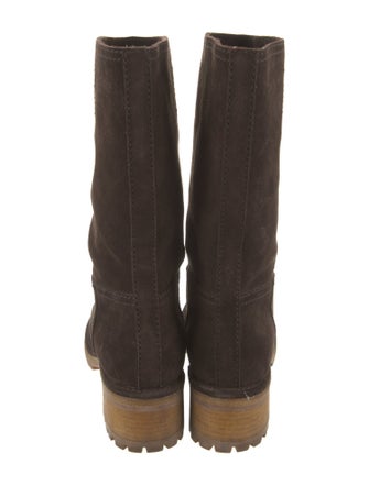 Prada Sport Suede Moto Boots