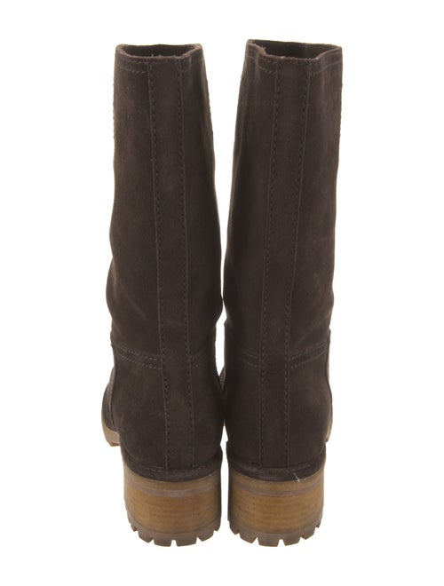 Prada Sport Suede Moto Boots