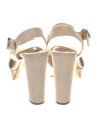 Prada Suede Slingback Sandals