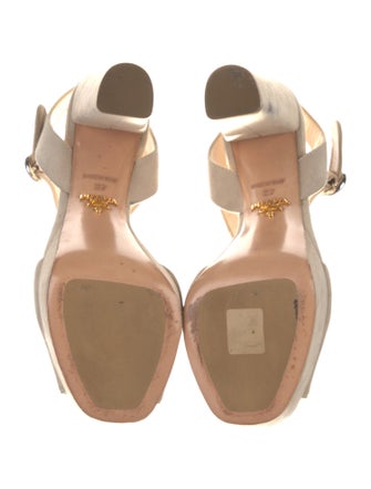 Prada Suede Slingback Sandals