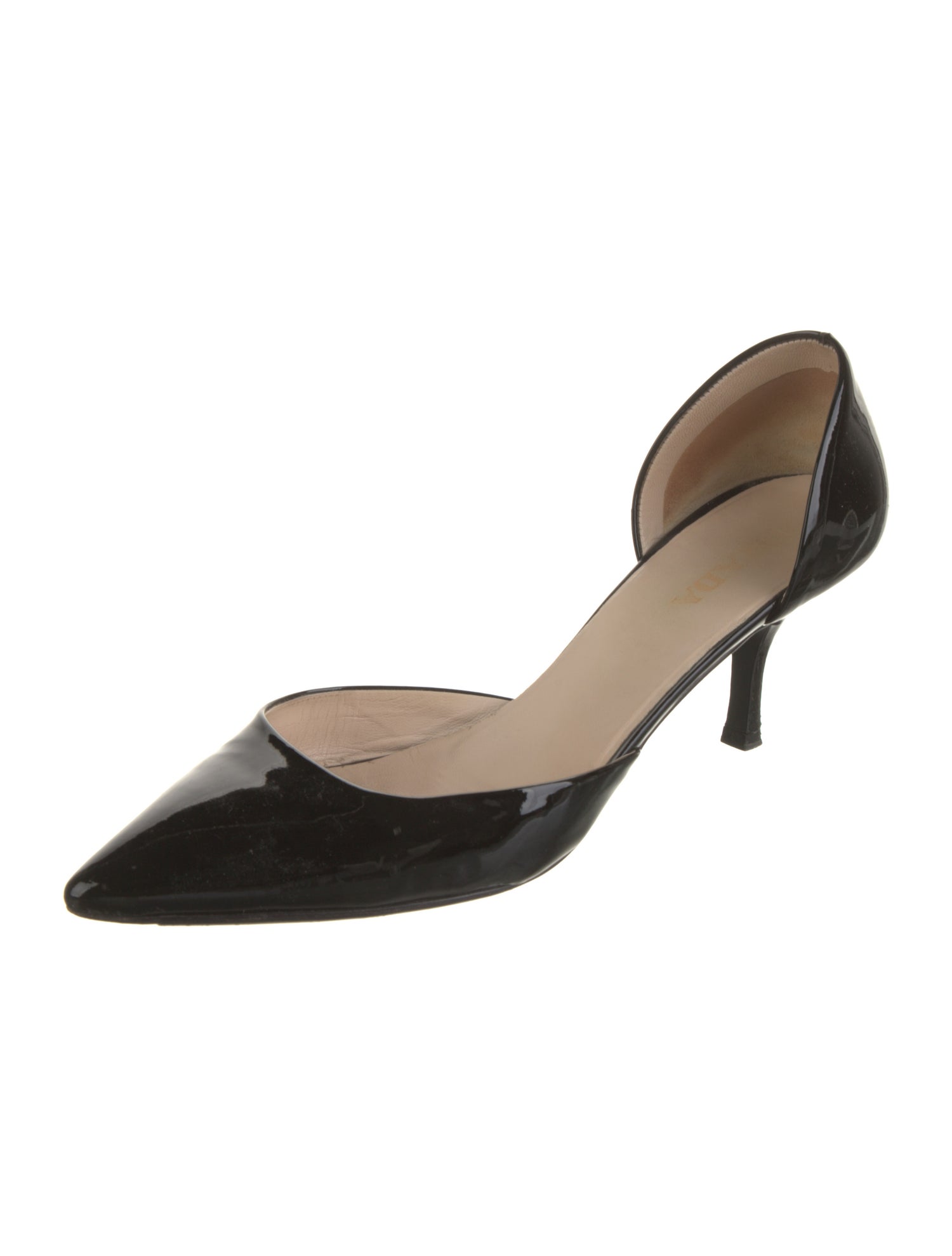 Prada Patent Leather D'Orsay Pumps
