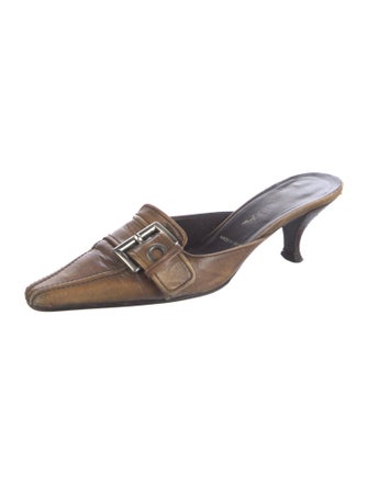 Prada Leather Mules