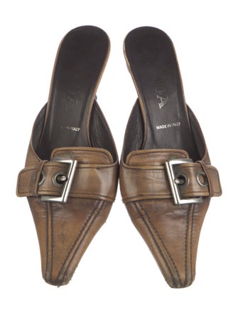 Prada Leather Mules