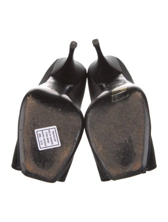 Prada Satin Bow Accents Pumps