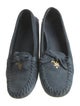 Prada Suede Whipstitch Trim Loafers