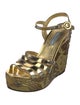 Prada Patent Leather Printed Sandals