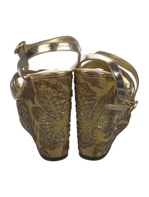 Prada Patent Leather Printed Sandals