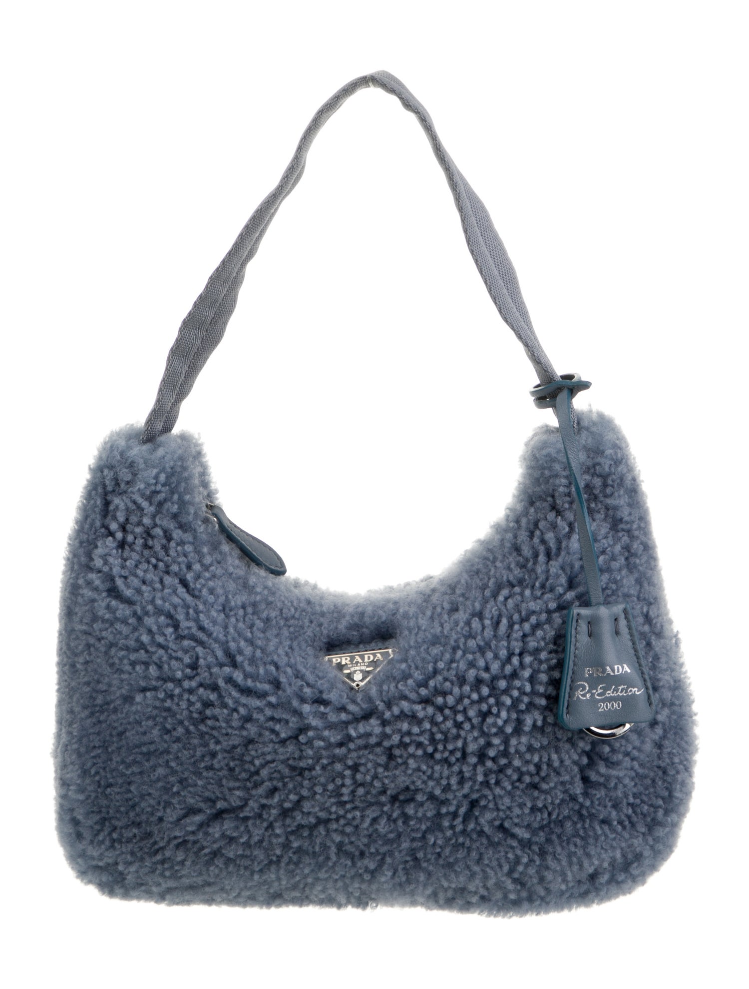 Prada Enameled Metal Triangle Re-Edition 2000