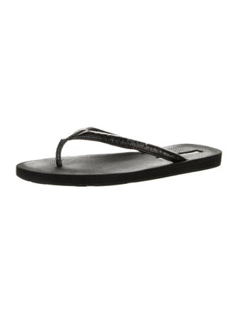 Prada Sport Patent Leather Flip Flops