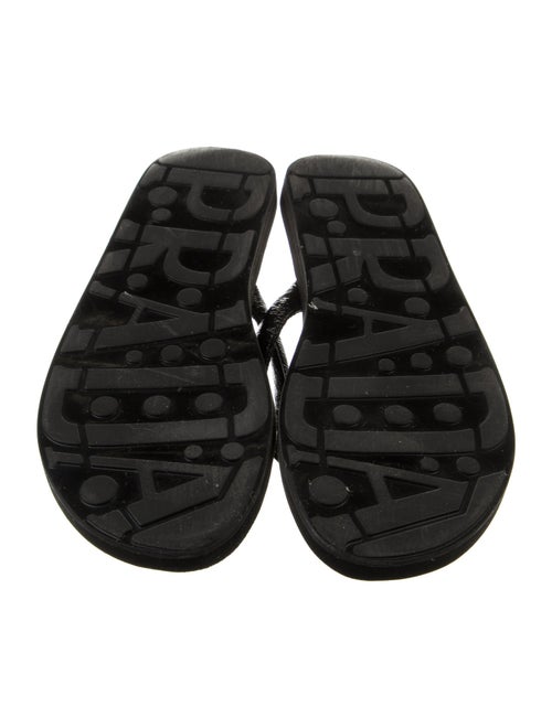 Prada Sport Patent Leather Flip Flops